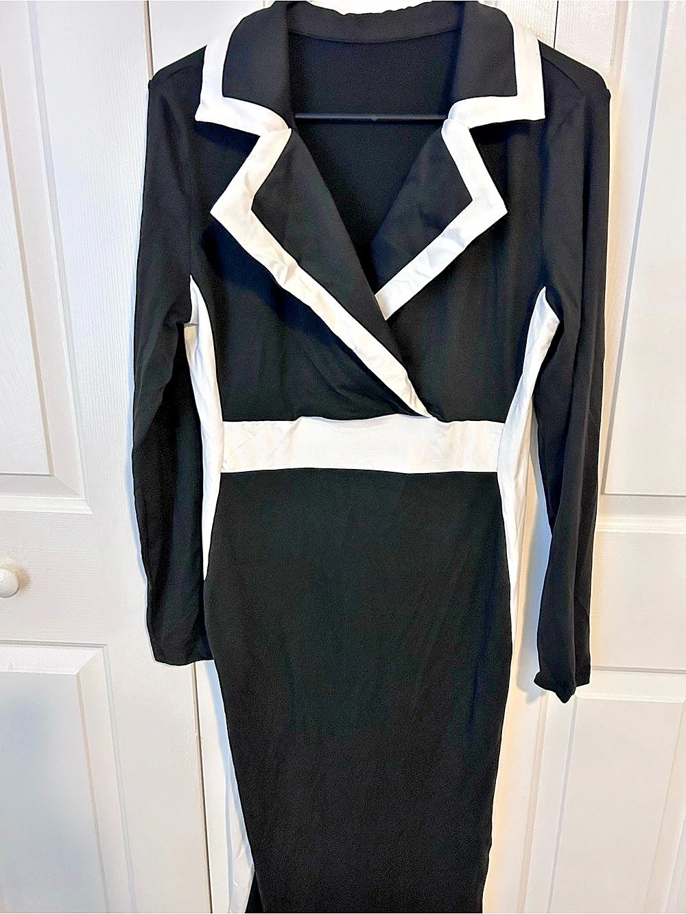 SHEIN Color Block Maxi Dress Size L Like New